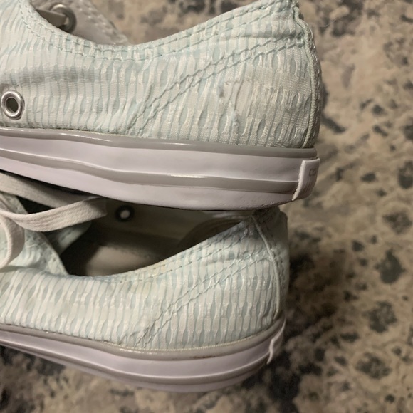 Women's Mint Green Canvas Sneakers - Picture 4 of 6